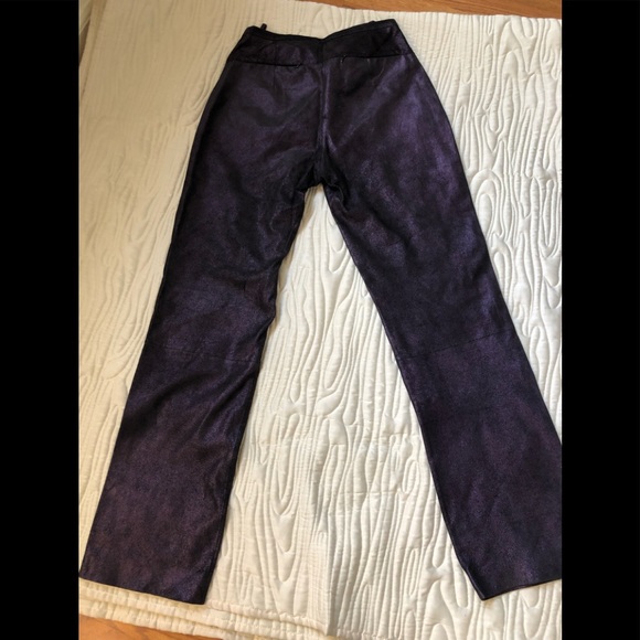 Wilson Leather By Venus Williams Pants - Pre-loved Venus Williams Leather DARK PURPLE